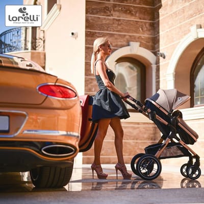 2-in-1 Kinderwagen voor Baby's tot 22 kg - Inklapbare Combi Kinderwagen met Grote Boodschappenmand en Warme Voetenzak