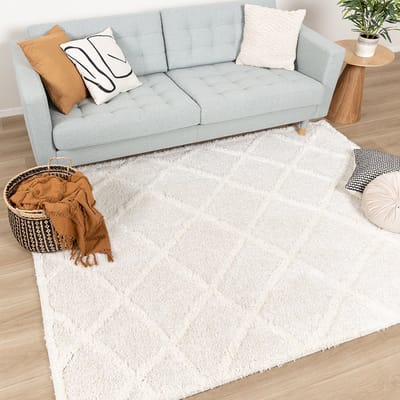 Fraai Scandinavisch vloerkleed - Lova Lines Crème - 200x290cm