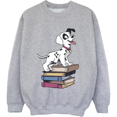 Disney Jongens Sweatshirt met 101 Dalmatiërs Boeken (Sportgrijs)