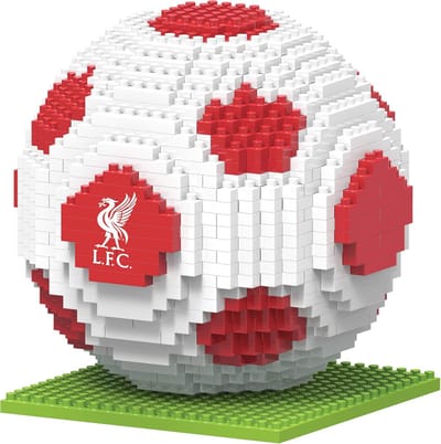 Voetbal Bouwset - 3-D Model - Hobby Project - Pixel Art Design - 687 Stuks - Rood
