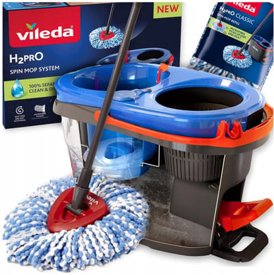 Vileda H2O Draaibare dweilset met dubbel emmersysteem