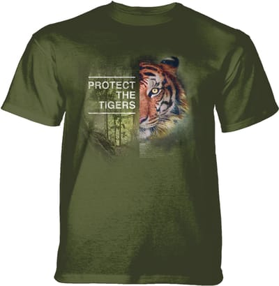 T-shirt Protect Tiger Green KIDS S