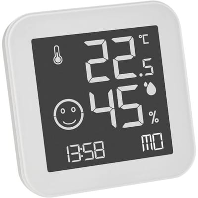 TFA Dostmann BLACK & WHITE 30.5054.02 Thermo- en hygrometer Wit