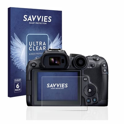 Savvies - Screenprotector voor Canon EOS R7 - Folie Beschermfolie transparant 6 Stuks