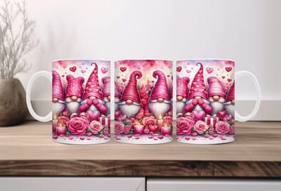 Koffiemok valentijn Gnomes 5 | Valentijn cadeau | Valentijn decoratie | Grappige Cadeaus | Koffiemok | Koffiebeker | Theemok | Theebeker | chocoladebeker