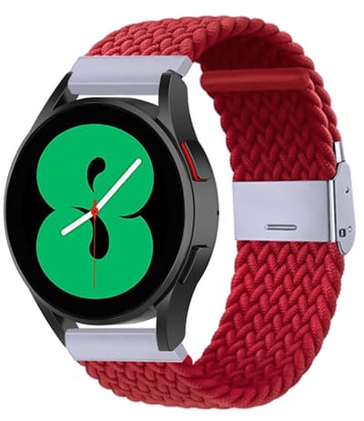 By Qubix - geschikt voor Huawei Watch GT 6 / GT 7 - 41mm - Braided nylon bandje - Rood