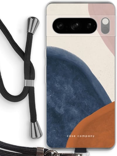 Case Company® - Hoesje met koord geschikt voor Google Pixel 8 Pro hoesje met Koord - Geo #1 - Telefoonhoesje met Zwart Koord - Bescherming aan alle Kanten en Over de Schermrand