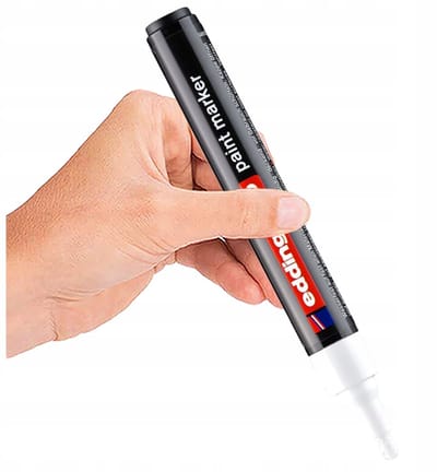 Edding Lakmarker Wit Permanent Rond Punt Waterbestendig