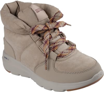 SKECHERS Dames Sneakers Beige – Stijlvolle Comfortschoenen voor Actieve Vrouwen met Versterkte Zool en Schuimtechnologie