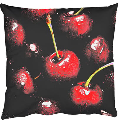 Sierkussens - Kussentjes Woonkamer - 50x50 cm - Rood - Fruit - Kersen