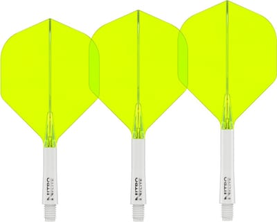 Red Dragon Nitro Flite System White Yellow NO2 - Dart Flights