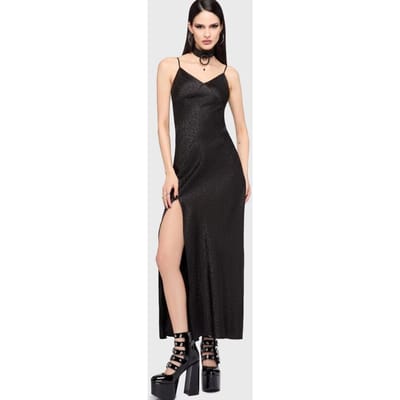 KIHILIST by KILLSTAR - Gothic Maxi-jurk - Kihilist Nova Maxi Dress - XS tot 4XL - voor Vrouwen - zwart