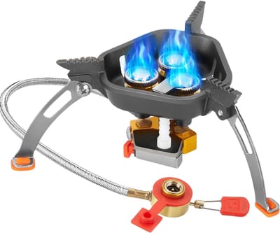 MIRA® Wokbrander - Kookbrander - Wok Brander - Zwart/Zilver - 16cm x 16cm x 11cm; 510 g