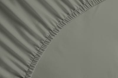 Yellow percale katoen hoeslaken groen - eenpersoons (90x210/220) - natuurlijk materiaal - slijtvast en duurzaam