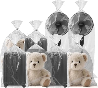 Opbergzakken 8-pack groot - doorzichtig plastic - waterdicht - ideaal voor quilts en speelgoed - ShopVlot