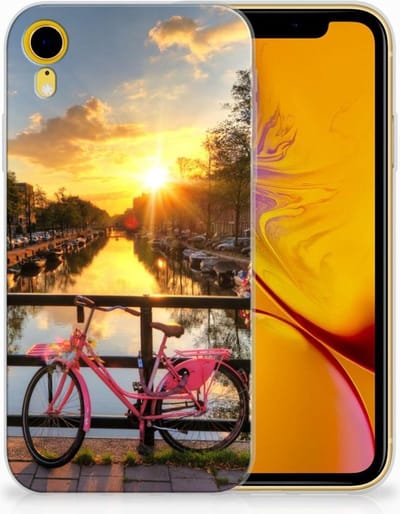 Apple iPhone Xr Siliconen Back Cover Amsterdamse Grachten