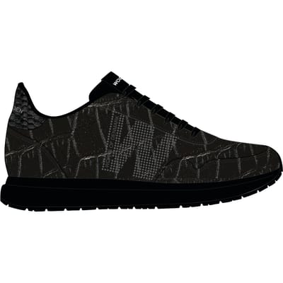 Woden Nora Natural Soft Croco Black Size: 38 | Sneakers Outlet | Dames | Zwart
