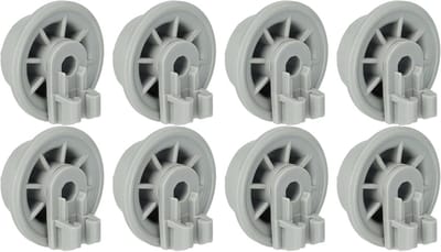 Vaatwasser Wielen - Mand Rollers - Onderste Mand - Eenvoudige Klik Montage - Diameter 35mm - Lichtgrijs