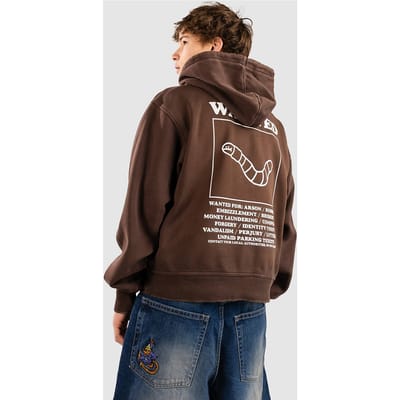 A.LAB Wanted Boxy Zip Hoodie bruin