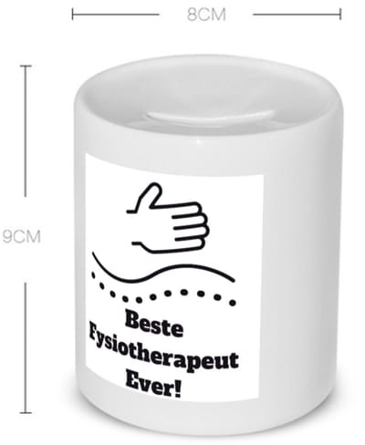 Akyol - beste fysiotherapeut Spaarpot - Beste fysiotherapeut - therapeut - cadeau - 350 ML inhoud