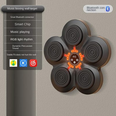 Fitness Boksdoel Huishoudelijke Pu Boksmachine Intelligente Muziek Boksmachine Bokstrainer gray