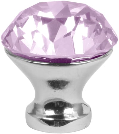 Domino® Meubelknop CRYSTAL A30mm M6 – ROZE - 1 stuk - Hoge Kwaliteit Kastknop Deurknop - Deurknoppen voor kasten - Deurknopjes Meubelknoppen - Keukenkast Grepen - Ladeknop - Ladegreep - Kastgrepen