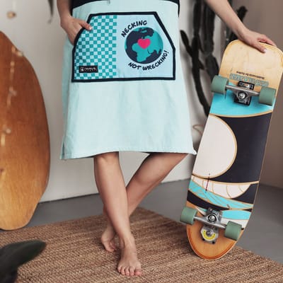 Poncho Wave Hawaii Cotton Velours Poncho Cotillo M WH4100 Multikleur 100 x 75 cm