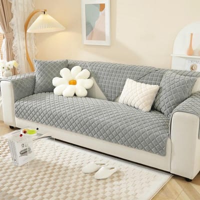 Nordic Eenvoudig Verdikken Bankkussen Imitatie Lamswol Zachte Bankhoes Antislip Universele Bankhoezen voor Banken Decor 30x30cm pillowcase