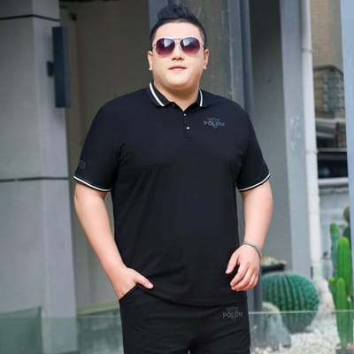 Dikke Man Heren Plus Size Revers Korte Mouw T-shirt Extra Groot Business Casual POLO Shirt Halve Mouw T-shirt 7XL 5XL gray
