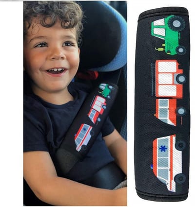 Gordelbeschermer - Brandweer, Tractor, Ambulance - 1 beschermer - Gordelhoes - Gordelkussen - voor baby's of kinderen