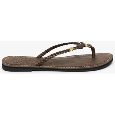 Superdry - Gevlochten Teenslippers Van Kunstleer - Dames - Slippers