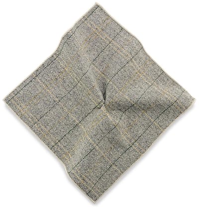 Sir Redman - Pochets - pochet Christian Tweed - beige / donkergrijs / groen / oker