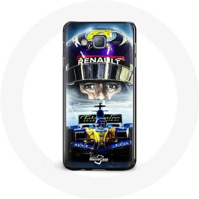 Coque pour Samsung Galaxy j3 2016 Formule 1 Fernando Alonso Díaz pilote automobile espagnol de F1