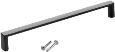 SOTECH meubelgreep BLACKLINE XI BA 192 mm mat zwart (lengte 199 mm, breedte 12 mm, hoogte 27 mm) vitrinegreep van aluminium
