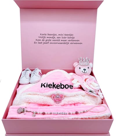 Kraamcadeau meisje - groot kraamcadeau - luxe geboortegeschenk meisje -ook rechtstreeks als cadeau op te sturen