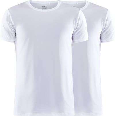 CRAFT CORE DRY TEE MULTI 2-PACK M Heren Thermoshirt - Wit