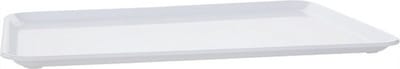 Araven Plat Horeca dienblad - kleur wit - kunststof - 35 x 24 cm - Serveerbladen