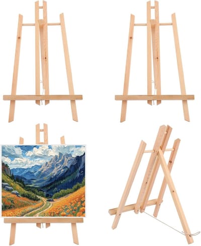 Houten ezels voor kinderkunst en knutselen, set van 6, 28 cm - Creatief speelgoed voor kinderen