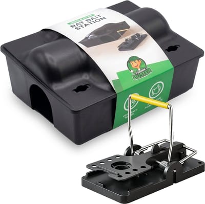 VerminBuster Rattenvoerdoos + Rattenval - Inclusief slot - Voerdoos Ratten en Muizen - Rattenvoederdoos - Rattenvoerkist- Rattenkist