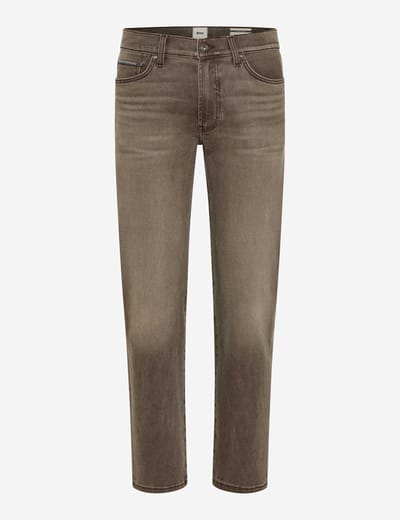Brax Heren Jeans  Style CLINT CHOCOLATE, denim bruin, maat 33/32