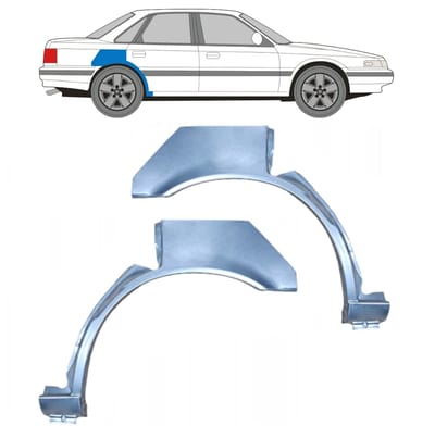 Reparatiepaneel achterspatbord voor Mazda 626 1988-1992 / Links + Rechts / Set