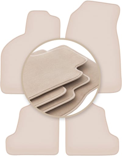 PREMIUM beige matten voor: Saab 9-3 I Aero, liftback, sedan 1998-2002