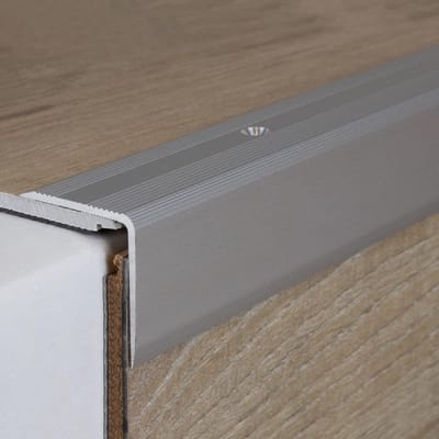 Aluminium Trapprofiel Hoekprofiel 40x42 mm Zilver voor Traprand Bescherming