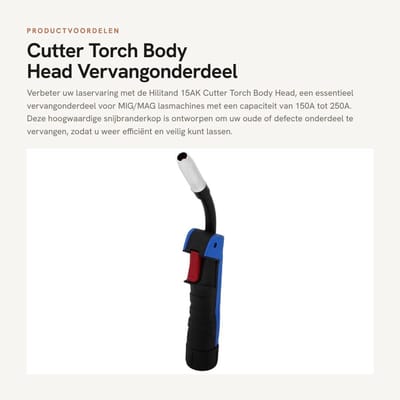 Dailygoods- Lasapparaat 150A/250A - Laskap - Lasapparaat MIG/MAG - Vervangingsonderdeel - Duurzaam - Rubber/Metalen Handvat - Lasgun