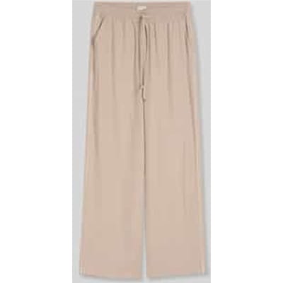 Tom Tailor - Losse broek met wijde pasvorm - Maat 38/32 - soft taupe grey