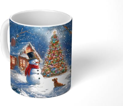 Mok - Koffiemok - Kerstwonder - Winteravond - Kleurrijk - Mokken - 350 ML - Beker - Koffiemokken - Theemok