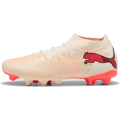 PUMA FUTURE 9 MATCH FG/AG Unisex Sportschoenen - Sugared Almond-PUMA White-Ultra Red-PUMA Black