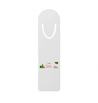 Hacebo® - Kerst merry christmas met eigen naam metalen boekenlegger - Kerstmis - Kerst beker - winter - kerst - christmas - kerst cadeau Bladwijzer boekenleggers - 12.7 cm x 3.2cm