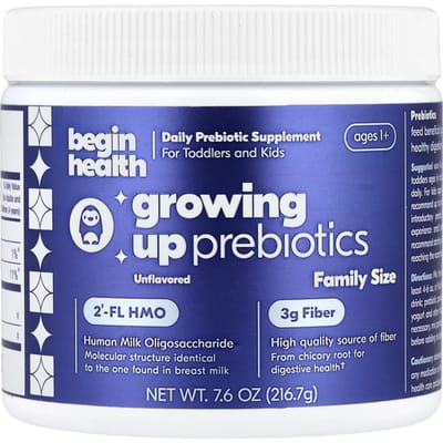 Begin Health, Prebiotica voor kinderen, Groei, Vanaf 1 jaar, Zonder smaak, 216,7 g (7,6 oz)