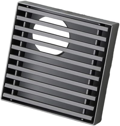 Vloer Afvoer - Douche Put - Water Afvoeren - Zelfsluitende Klep - 10x10cm - Grijs